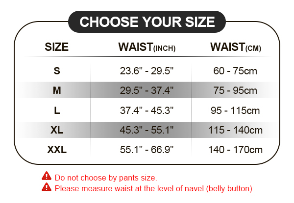 Breathable Lower Back Support Belt - Available in Five Sizes