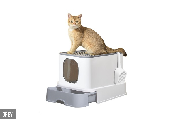 Enclosed Cat Litter Box - Four Colours Available