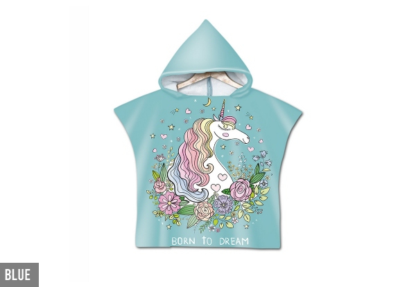 Kids Hooded Wearable Beach Towel - Two Colours Available & Option for Two