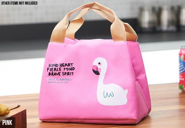 Flamingo Thermal Insulated Lunch Bags - Four Colours Available with Free Delivery
