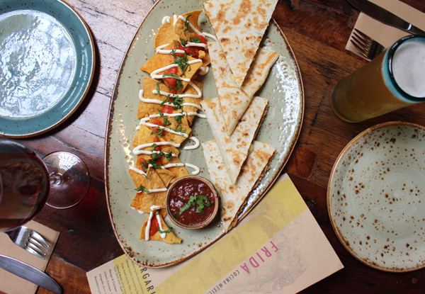 Taste the Traditions of Mexico with Two Mains & House Wine or Beer for a Festive & Colourful Dining Experience at the Viaduct  – Options for Four, Six & Eight People Available