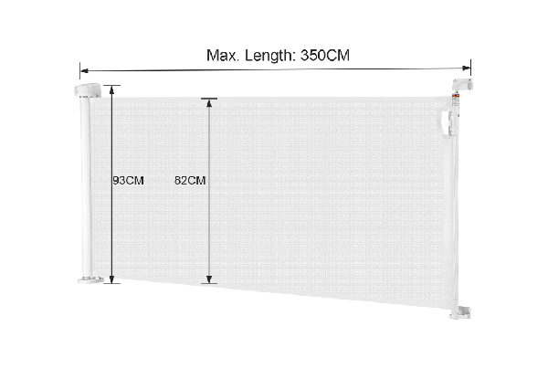 Petscene Retractable 350cm Pet Safety Gate