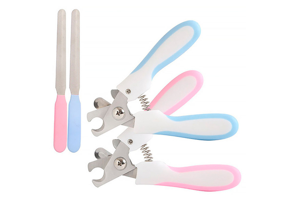 Pet Nail Clipper & File Set - Two Sizes & Colours Available