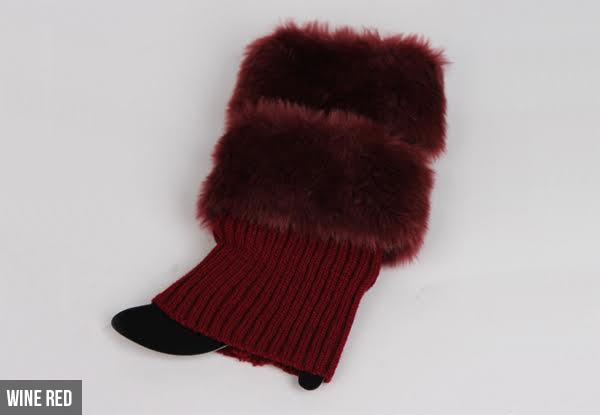 Fluffy Knit Ankle Warmer - Six Colours Available