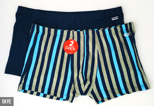 Two-Pack of Men's Jockey Skants Trunks - Range of Colours & Sizes Available