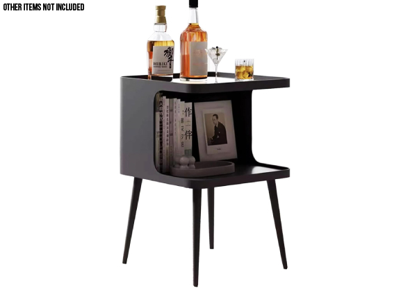 Metal Bedside Table Nightstand - Two Colours Available