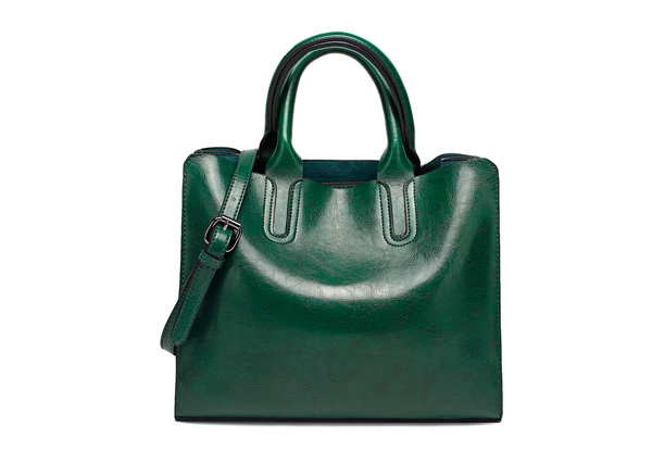 Woman's Large Double Strap Handbag - Five Colours Available