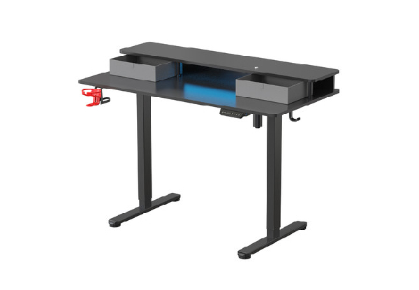 Two-Tier LED RGB Electric Standing Desk - Two Colours Available