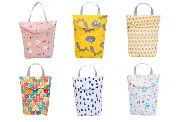 Travel Nappy Bag - Six Designs & Two Sizes Available, & Option for Two with Free Delivery