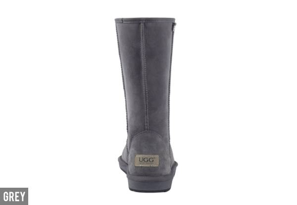 Auzland Unisex 'Chase' Classic Australian Sheepskin Tall Water-Resistant UGG Boots - Four Colours & Seven Sizes Available