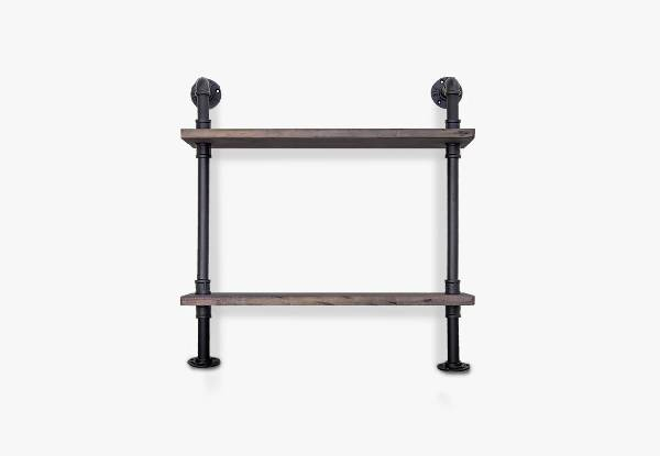 Two-Tier Pipe Shelf