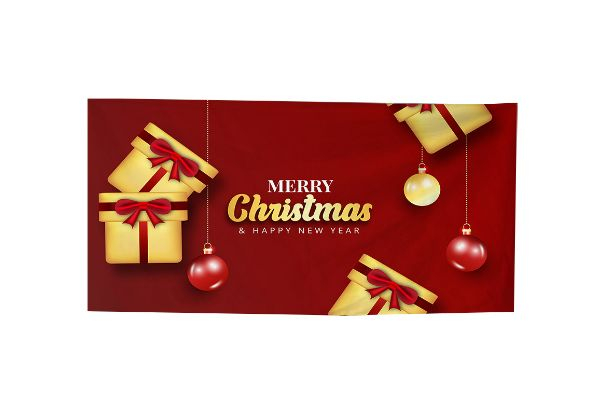 Christmas Garage Door Banner - Available in Four Colours & Three Sizes