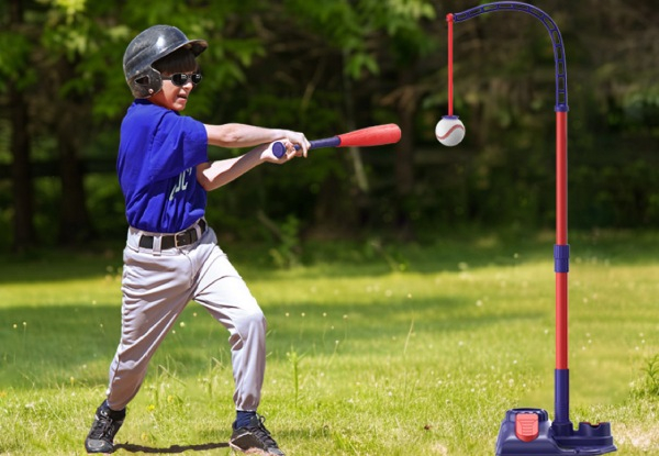 Three-in-One Outdoor Kids Tee Ball Set - Two Colours Available