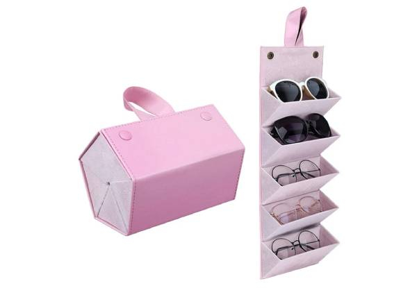 Five-Slot Multi-Purpose Sunglasses Storage Box - Three Colours Available