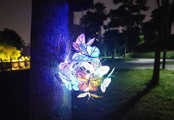 Solar-Powered Butterfly Ball Hanging Light - Option for Two