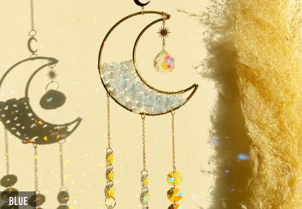 Moon Crystal Prisms Suncatcher - Seven Colours Available