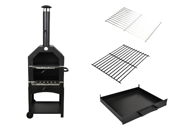 $230 for a Three-in-One Steel Wood Fired Pizza Oven