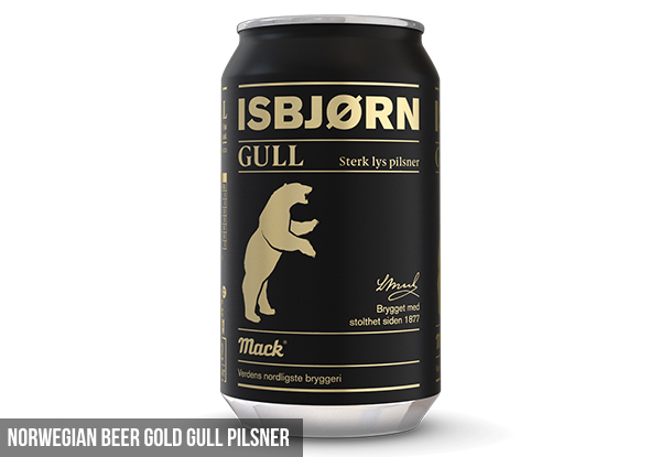 24-Pack of 330ml Norwegian Beer Gold Gull Pilsner - Option for Belgium Beer King Mule Belgian IPA