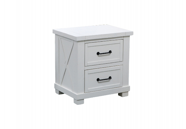 iFurniture Pureland Two-Drawer Bedside Table