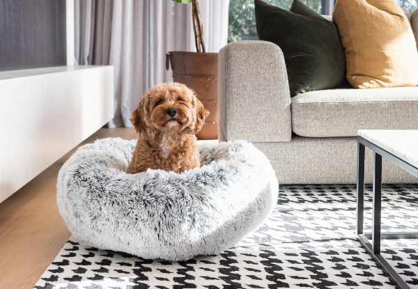 Superior Pet Goods Curl Up Cloud Calming Pet Bed - Four Sizes Available