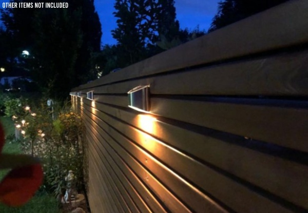 Solar-Powered Outdoor Wall Lamp - Two Colours Available