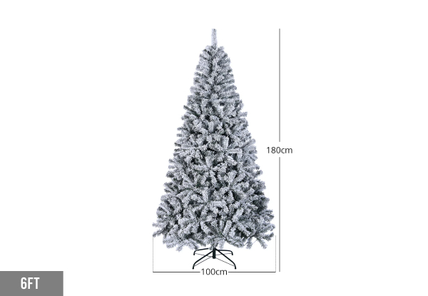 Pre-Order Flocked PVC Christmas Tree - Two Sizes Available