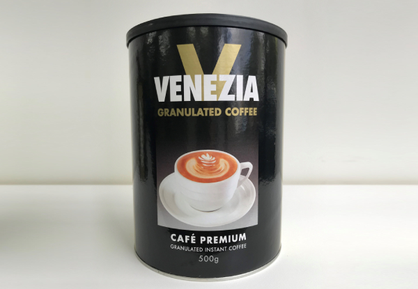 Two Venezia Instant Coffee Tins