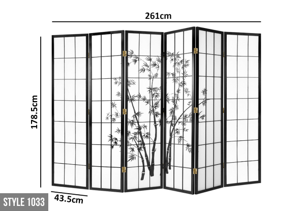 Room Divider - Six Options Available
