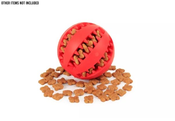 Dog Treat Dispenser Ball - Two Colours & Two Sizes Available & Option for Two