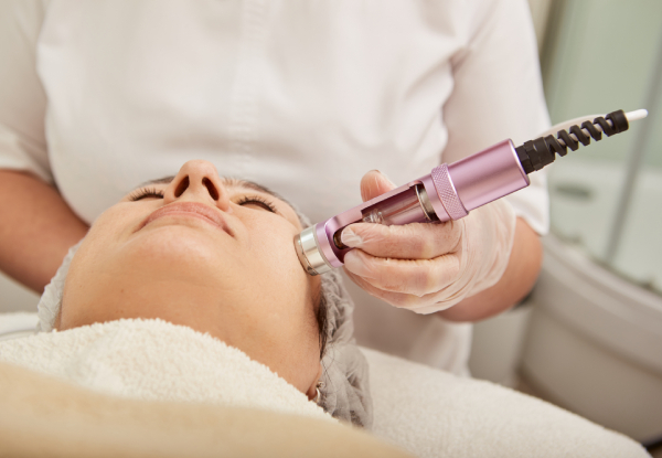 Electroporation & Micro-Dermabrasion Service for One incl. LED Light Therapy