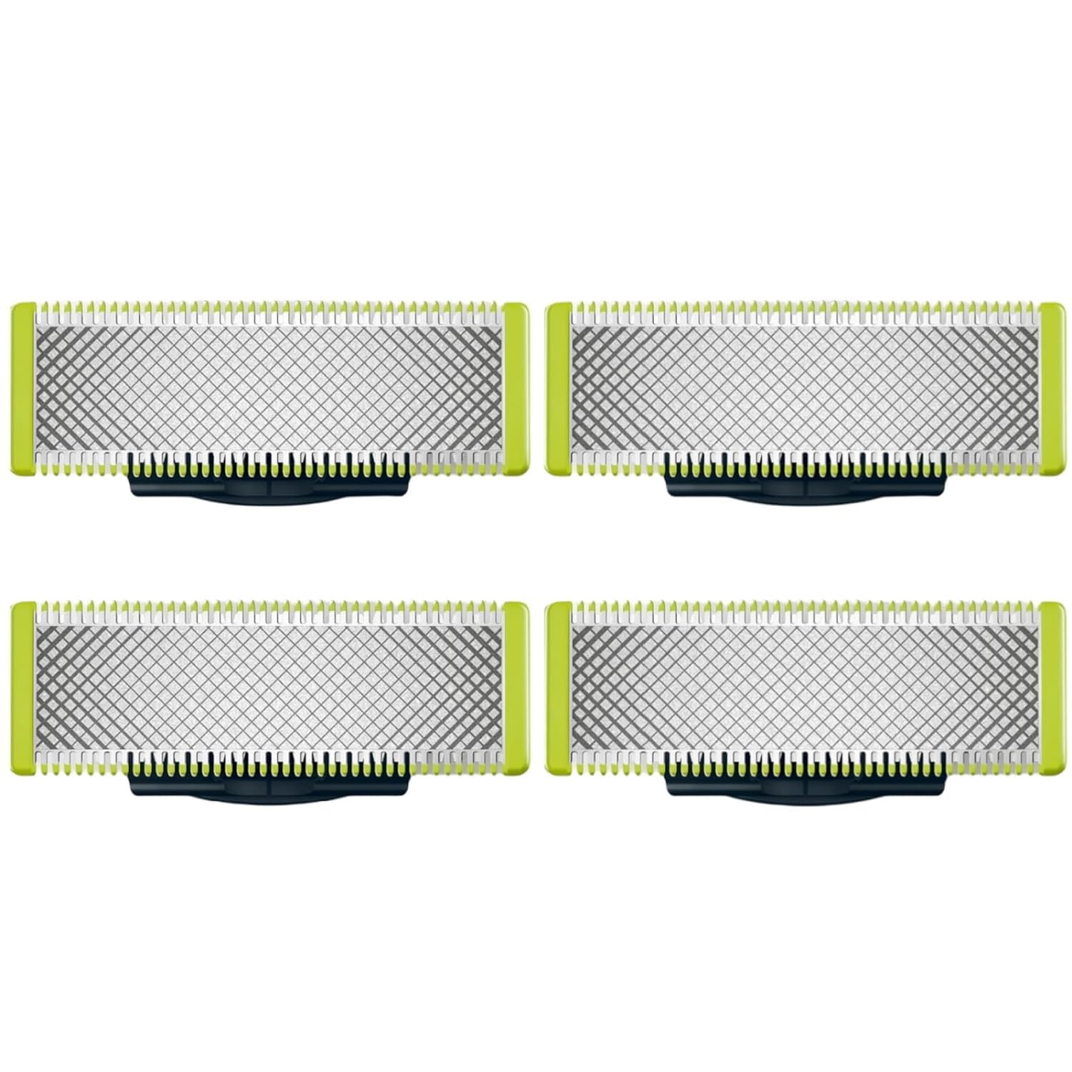 Four-Pack Replacement Blades Compatible with OneBlade