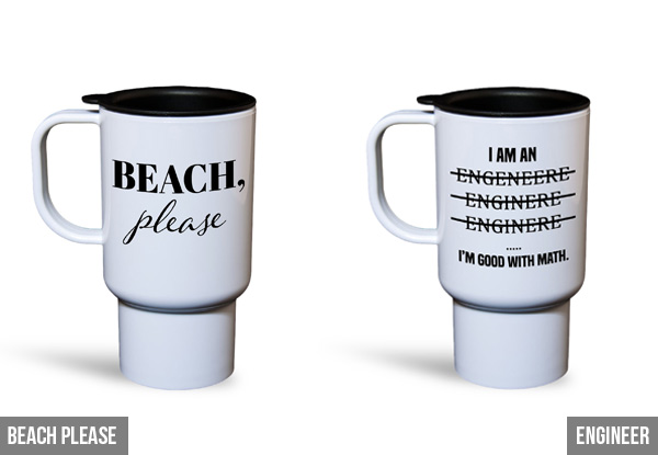 Bespoke Art Travel Mugs - 20 Styles Available