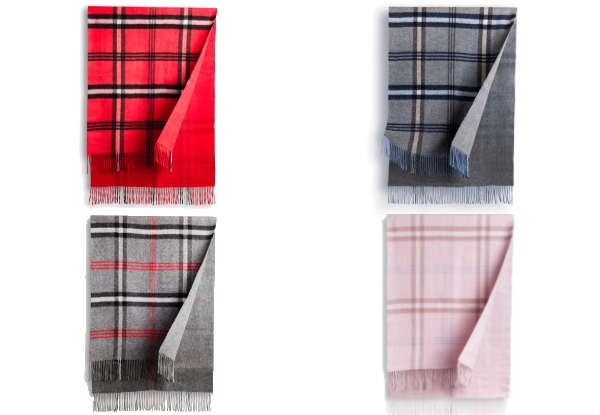 100% Australian Merino Wool Reversible Wrap - Four Colours Available