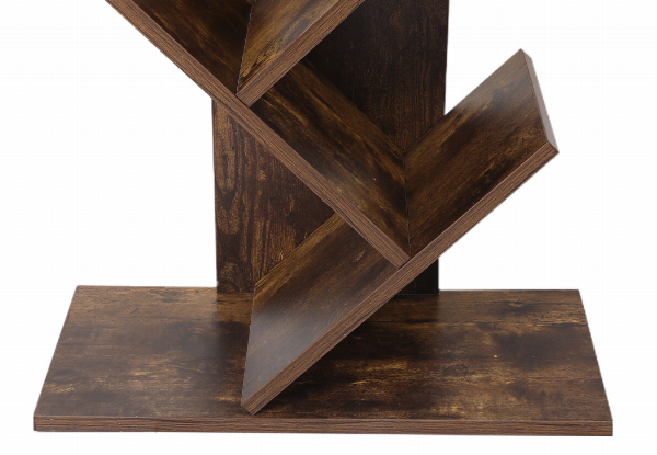 Levede Eight-Tier Wooden Tree Bookshelf