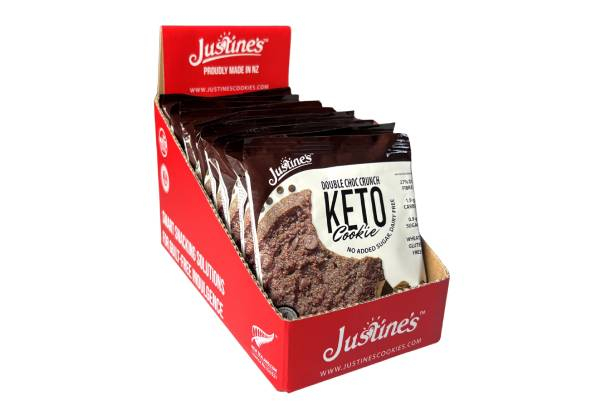 Justine's Keto Crunch Cookie Boxes Range - Available in Four Options