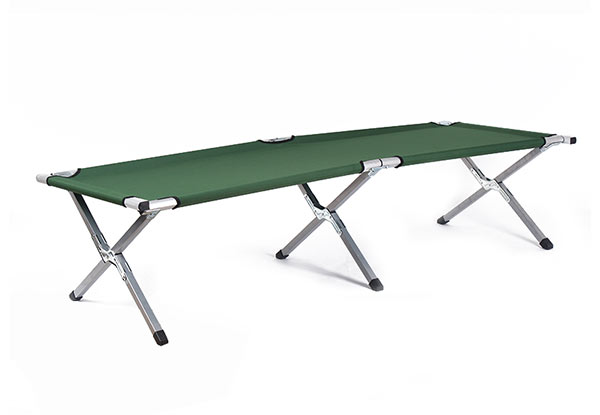 Folding Portable Stretcher Camping Bed Green