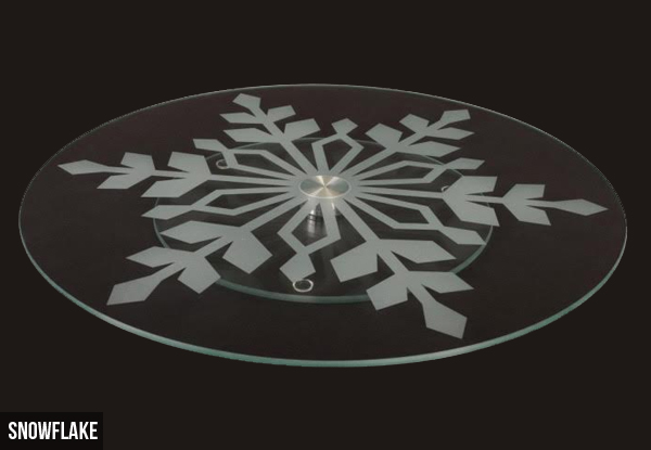 $39 for a Tempered Glass Lazy Susan – Available in Four Designs