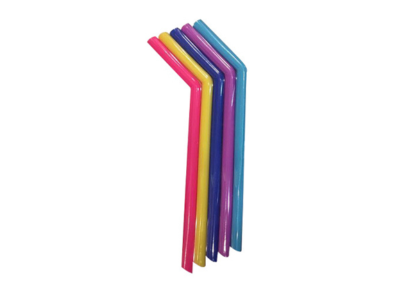11-Pack of Reusable Silicone Smoothie & Juice Straws