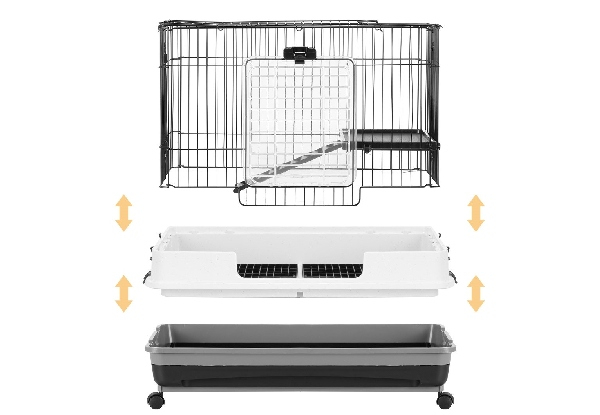 Wheeled Metal Pet Cage for Small Animals