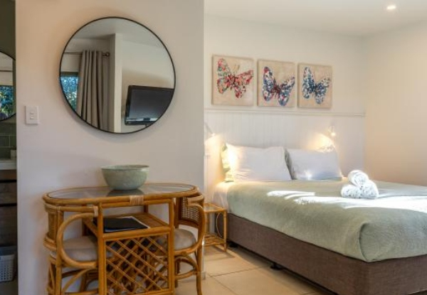 Two-Night Waiheke Winter Escape at Waiheke Island Motel incl. Breakfast Basket, Spa Use & Two-Course Meal at Charlie Farleys - Options for up to Six People