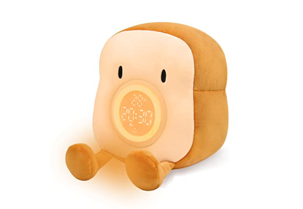 Plush Toy Night Light Alarm Clock for Kids