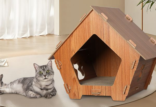 PaWz Cat Corrugated Condo House with Scratching Board - Two Options Available