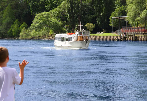 NZ Heartland Waikato River Explorer Cruise for Two incl. a Cheeseboard & Tea/Coffee