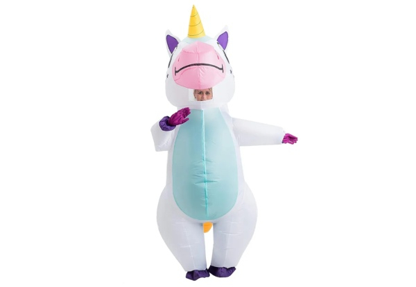 Inflatable Full Body Unicorn Costume - Three Colours Available