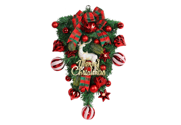 Christmas Elk Wreath Decoration