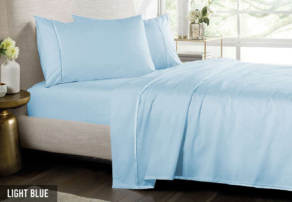 1000TC Pure Cotton Sheet Set - Available in Eight Colours & Three Sizes