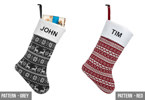 Premium Personalised Christmas Stocking - 9 Options incl. Delivery