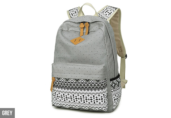 Canvas Bohemia Style Backpack - Five Colours Available