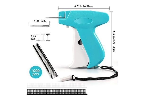 Mini Micro Stitch Gun for Clothes with Five-Needles,1000 Black & White Micro Fasteners