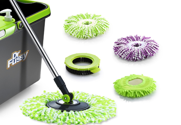 Dr Fussy Spin Mop Bucket System - Two Options Available
